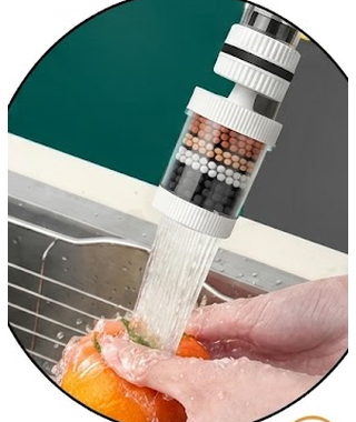 Water running through the installed Zibby filter