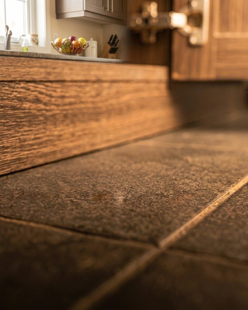 A clean, roach-free kitchen corner after using Roach Doctor gel